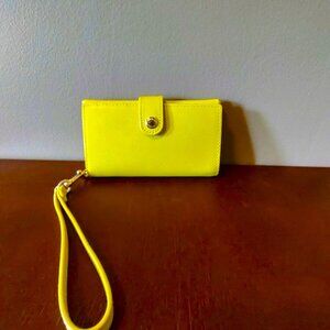 Coach Phone Clutch - Bright Yellow